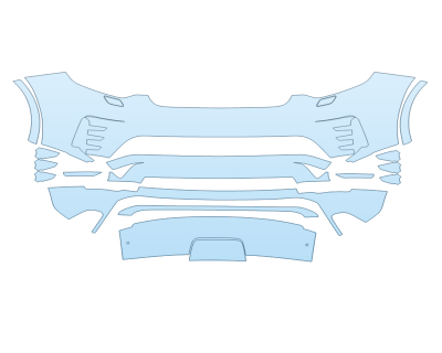 PAINT PROTECTION KIT - 2024 LAND ROVER DISCOVERY METROPOLITAN EDITION BUMPER - PRECUT PPF CLEAR BRA WRAP