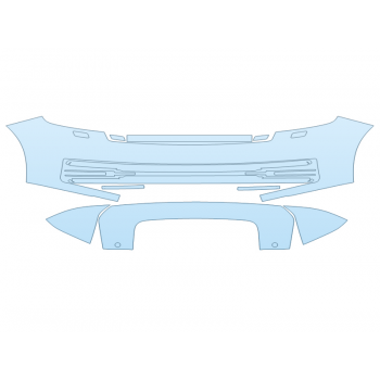 PAINT PROTECTION KIT - 2024 LAND ROVER RANGE ROVER SV BUMPER - PRECUT PPF CLEAR BRA WRAP