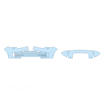 PAINT PROTECTION KIT - 2024 LAND ROVER RANGE ROVER SV BUMPER (MULTI PIECE) - SENSORS - PRECUT PPF CLEAR BRA WRAP