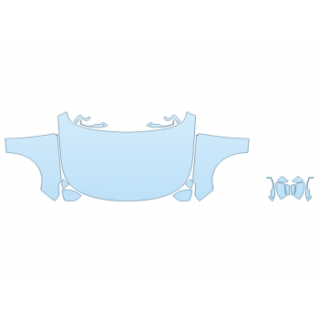 PAINT PROTECTION KIT - 2024 LAND ROVER RANGE ROVER SV FULL HOOD FENDERS MIRRORS  - (WRAPPED EDGES) - PRECUT PPF CLEAR BRA WRAP