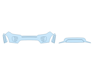 PAINT PROTECTION KIT - 2025 LAND ROVER RANGE ROVER EVOQUE DYNAMIC SE BUMPER (MULTI PIECE) - PRECUT PPF CLEAR BRA WRAP