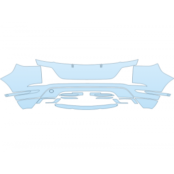 PAINT PROTECTION KIT - 2025 LAND ROVER RANGE ROVER EVOQUE DYNAMIC SE REAR BUMPER - PRECUT PPF CLEAR BRA WRAP