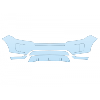 PAINT PROTECTION KIT - 2024 LAND ROVER RANGE ROVER EVOQUE S BUMPER - PRECUT PPF CLEAR BRA WRAP