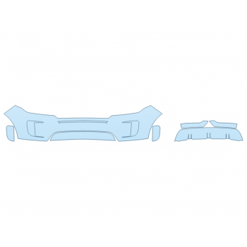 PAINT PROTECTION KIT - 2025 LAND ROVER RANGE ROVER EVOQUE S BUMPER (MULTI PIECE) - PRECUT PPF CLEAR BRA WRAP