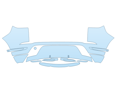 PAINT PROTECTION KIT - 2024 LAND ROVER RANGE ROVER EVOQUE S REAR BUMPER - PRECUT PPF CLEAR BRA WRAP