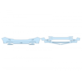 PAINT PROTECTION KIT - 2024 LAND ROVER RANGE ROVER SPORT AUTOBIOGRAPHY BUMPER (MULTI PIECE) - SENSORS - PRECUT PPF CLEAR BRA WRAP