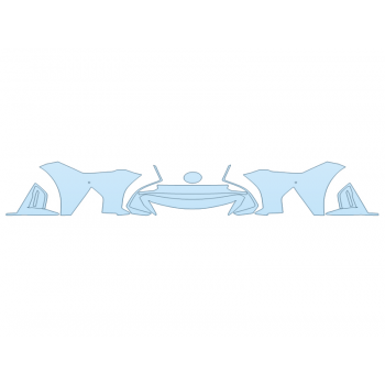 PAINT PROTECTION KIT - 2024 LEXUS IS 500 F-SPORT BUMPER (MULTI PIECE) - SENSORS - PRECUT PPF CLEAR BRA WRAP