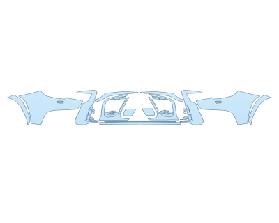 PAINT PROTECTION KIT - 2024 LEXUS LX 600 F SPORT BUMPER - PRECUT PPF CLEAR BRA WRAP