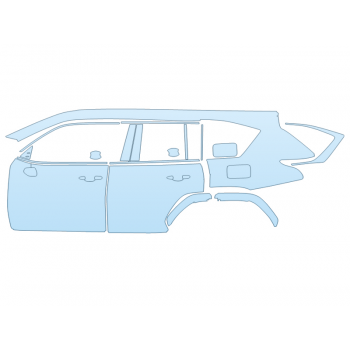 PAINT PROTECTION KIT - 2024 LEXUS LX 600 F SPORT DRIVER SIDE - PRECUT PPF CLEAR BRA WRAP