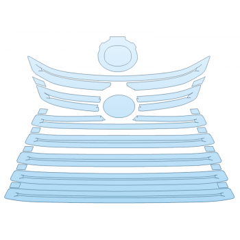 PAINT PROTECTION KIT - 2024 LEXUS LX 600 ULTRA LUXURY GRILL - PRECUT PPF CLEAR BRA WRAP