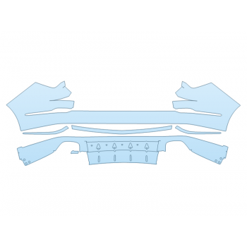 PAINT PROTECTION KIT - 2023 ACURA MDX PLATINUM ELITE REAR BUMPER - PRECUT PPF CLEAR BRA WRAP