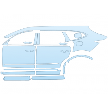 PAINT PROTECTION KIT - 2023 ACURA MDX PLATINUM ELITE DRIVER SIDE - PRECUT PPF CLEAR BRA WRAP