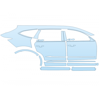 PAINT PROTECTION KIT - 2023 ACURA MDX PLATINUM ELITE PASSENGER SIDE - PRECUT PPF CLEAR BRA WRAP