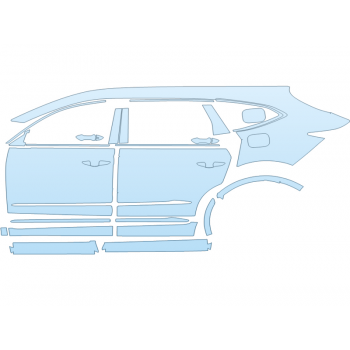 PAINT PROTECTION KIT - 2023 ACURA MDX TECHNOLOGY PACKAGE DRIVER SIDE - PRECUT PPF CLEAR BRA WRAP