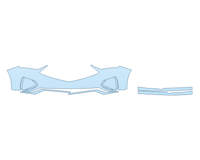 PAINT PROTECTION KIT - 2023 ACURA MDX TYPE S BUMPER (MULTI PIECE) - PRECUT PPF CLEAR BRA WRAP