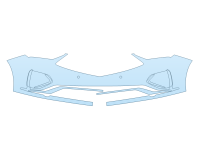 PAINT PROTECTION KIT - 2023 ACURA MDX TYPE S BUMPER WITH SENSORS - PRECUT PPF CLEAR BRA WRAP