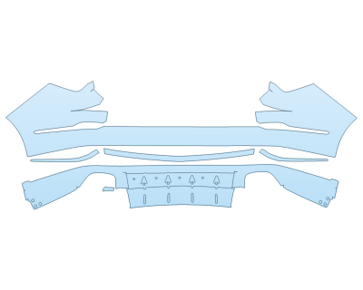PAINT PROTECTION KIT - 2023 ACURA MDX TYPE S REAR BUMPER - PRECUT PPF CLEAR BRA WRAP