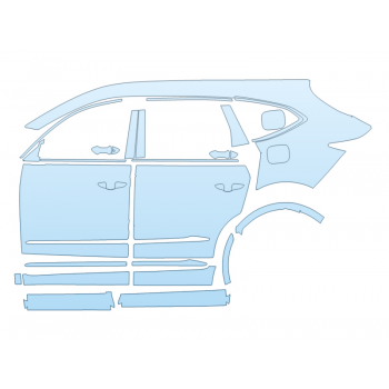 PAINT PROTECTION KIT - 2023 ACURA MDX TYPE S DRIVER SIDE - PRECUT PPF CLEAR BRA WRAP