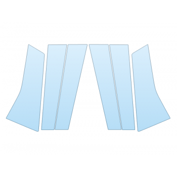 PAINT PROTECTION KIT - 2023 ACURA MDX TYPE S B PILLARS - PRECUT PPF CLEAR BRA WRAP