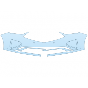 PAINT PROTECTION KIT - 2023 ACURA MDX TYPE S ADVANCE BUMPER WITH SENSORS - PRECUT PPF CLEAR BRA WRAP