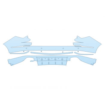 PAINT PROTECTION KIT - 2023 ACURA MDX TYPE S ADVANCE REAR BUMPER WITH SENSORS - PRECUT PPF CLEAR BRA WRAP