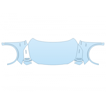 PAINT PROTECTION KIT - 2023 ACURA MDX TYPE S ADVANCE FULL HOOD FENDERS MIRRORS(WRAPPED EDGES) - PRECUT PPF CLEAR BRA WRAP