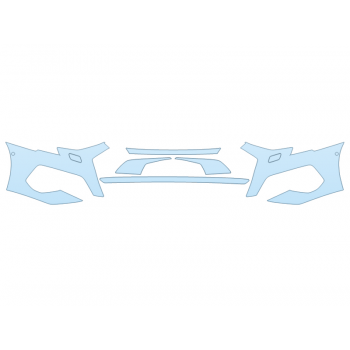PAINT PROTECTION KIT - 2023 AUDI A3 PRESTIGE BUMPER (MULTI PIECE)WITH SENSORS - PRECUT PPF CLEAR BRA WRAP