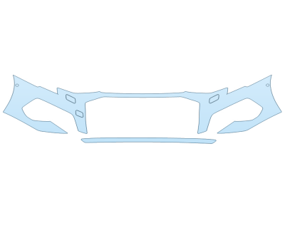 PAINT PROTECTION KIT - 2023 AUDI A3 PRESTIGE BUMPER WITH SENSORS - PRECUT PPF CLEAR BRA WRAP