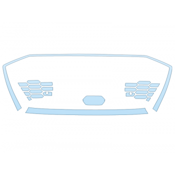 PAINT PROTECTION KIT - 2023 AUDI A3 PRESTIGE GRILL - PRECUT PPF CLEAR BRA WRAP