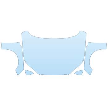 PAINT PROTECTION KIT - 2023 AUDI A5 CABRIOLET PRESTIGE FULL HOOD FENDERS MIRRORS(WRAPPED EDGES) - PRECUT PPF CLEAR BRA WRAP