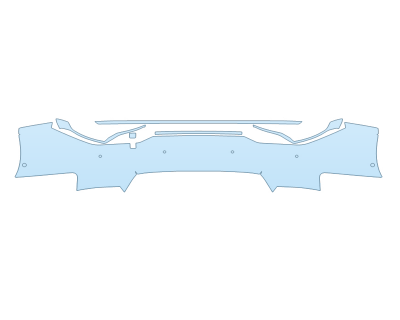 PAINT PROTECTION KIT - 2023 AUDI A5 COUPE PRESTIGE REAR BUMPER WITH SENSORS - PRECUT PPF CLEAR BRA WRAP