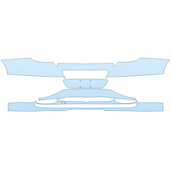 PAINT PROTECTION KIT - 2023 BENTLEY GT A REAR BUMPER - PRECUT PPF CLEAR BRA WRAP