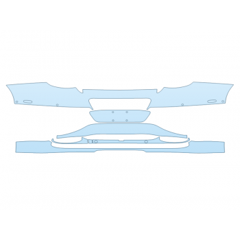 Precut PPF Kit – Clear Bra Paint Protection Film PAINT PROTECTION KIT - 2023 BENTLEY GT A REAR BUMPER WITH SENSORS - PRECUT PPF CLEAR BRA WRAP
