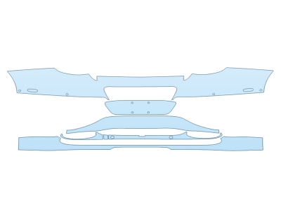 Precut PPF Kit – Clear Bra Paint Protection Film PAINT PROTECTION KIT - 2023 BENTLEY GT A REAR BUMPER WITH SENSORS - PRECUT PPF CLEAR BRA WRAP