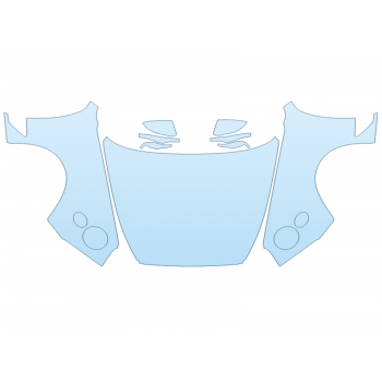 PAINT PROTECTION KIT - 2023 BENTLEY GT A FULL HOOD FENDERS MIRRORS(WRAPPED EDGES) - PRECUT PPF CLEAR BRA WRAP