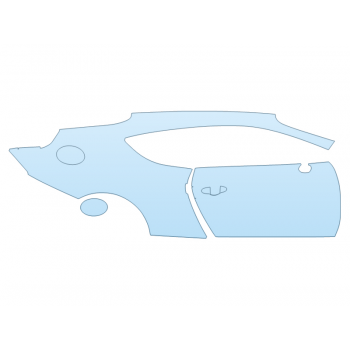 PAINT PROTECTION KIT - 2023 BENTLEY GT A PASSENGER SIDE - PRECUT PPF CLEAR BRA WRAP