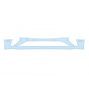 PAINT PROTECTION KIT - 2023 BENTLEY GT AZURE BUMPER WITH SENSORS - PRECUT PPF CLEAR BRA WRAP