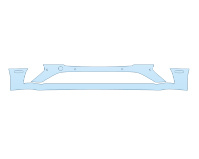 PAINT PROTECTION KIT - 2023 BENTLEY GT AZURE BUMPER WITH SENSORS - PRECUT PPF CLEAR BRA WRAP