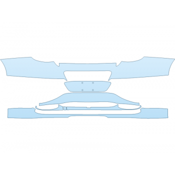 PAINT PROTECTION KIT - 2023 BENTLEY GT AZURE REAR BUMPER - PRECUT PPF CLEAR BRA WRAP