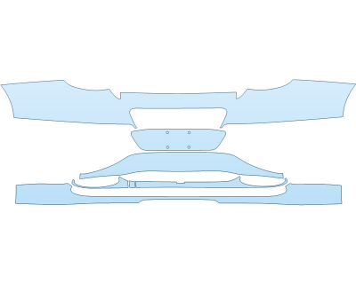 PAINT PROTECTION KIT - 2023 BENTLEY GT AZURE REAR BUMPER - PRECUT PPF CLEAR BRA WRAP