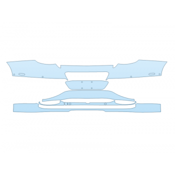 Precut PPF Kit – Clear Bra Paint Protection Film PAINT PROTECTION KIT - 2023 BENTLEY GT AZURE REAR BUMPER WITH SENSORS - PRECUT PPF CLEAR BRA WRAP