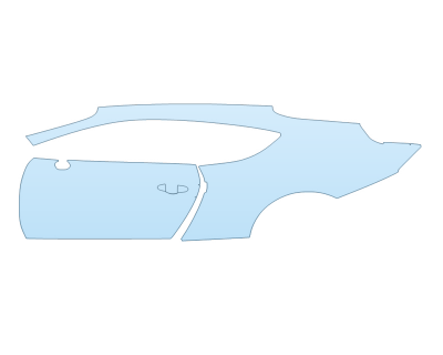 PAINT PROTECTION KIT - 2023 BENTLEY GT AZURE DRIVER SIDE - PRECUT PPF CLEAR BRA WRAP