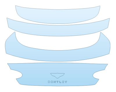 PAINT PROTECTION KIT - 2023 BENTLEY GT AZURE TRUNK - PRECUT PPF CLEAR BRA WRAP