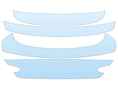 PAINT PROTECTION KIT - 2023 BENTLEY GT AZURE TRUNK W/O BADGING - PRECUT PPF CLEAR BRA WRAP