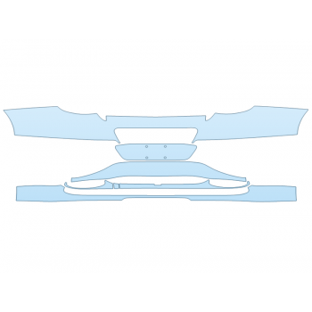 PAINT PROTECTION KIT - 2023 BENTLEY GT MULLINER REAR BUMPER - PRECUT PPF CLEAR BRA WRAP
