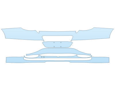 PAINT PROTECTION KIT - 2023 BENTLEY GT MULLINER REAR BUMPER - PRECUT PPF CLEAR BRA WRAP