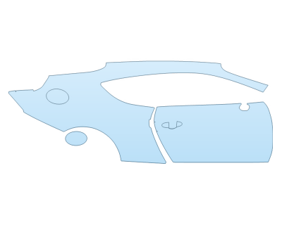 PAINT PROTECTION KIT - 2023 BENTLEY GT MULLINER PASSENGER SIDE - PRECUT PPF CLEAR BRA WRAP