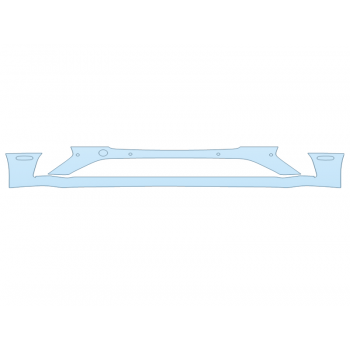 PAINT PROTECTION KIT - 2023 BENTLEY GT S BUMPER WITH SENSORS - PRECUT PPF CLEAR BRA WRAP
