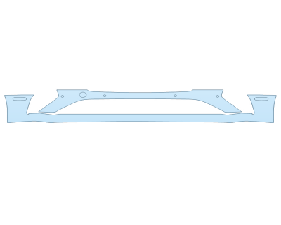 PAINT PROTECTION KIT - 2023 BENTLEY GT S BUMPER WITH SENSORS - PRECUT PPF CLEAR BRA WRAP