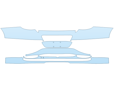 PAINT PROTECTION KIT - 2023 BENTLEY GT S REAR BUMPER - PRECUT PPF CLEAR BRA WRAP